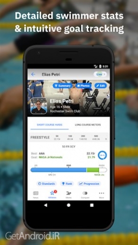 دانلود برنامه Swimmetry اندروید