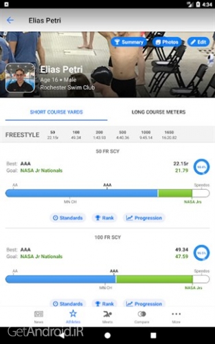 دانلود برنامه Swimmetry اندروید