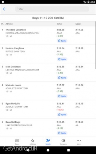 دانلود برنامه Swimmetry اندروید