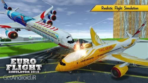 دانلود Airplane Simulator 2018 v2.2 بازی شبیه ساز هواپیما 2018 اندروید ! 