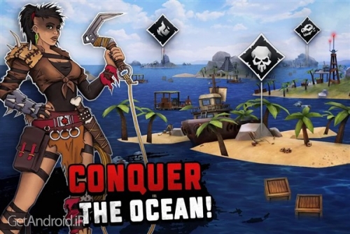 دانلود Survival on Raft: Ocean Nomad v1.45 بازی بقا در قایق اندروید ! 1