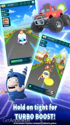دانلود برنامه Oddbods Turbo Run اندروید