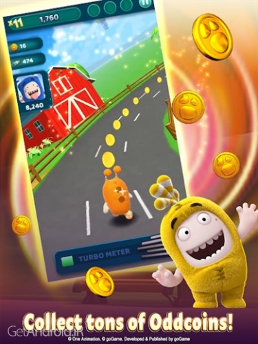 دانلود برنامه Oddbods Turbo Run اندروید