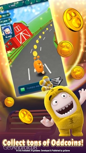 دانلود برنامه Oddbods Turbo Run اندروید