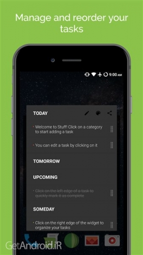 دانلود برنامه Stuff - Todo Widget اندروید