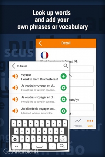 دانلود برنامه آموزش زبان فرانسه Learn French with MosaLingua اندروید