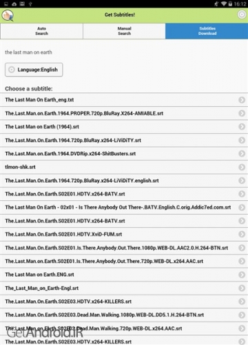 دانلود برنامه Get Subtitles اندروید