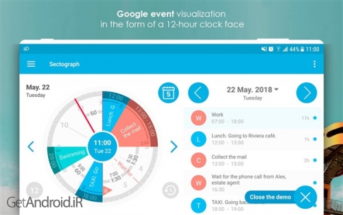 دانلود برنامه Sectograph اندروید