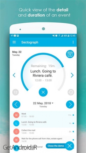 دانلود برنامه Sectograph اندروید