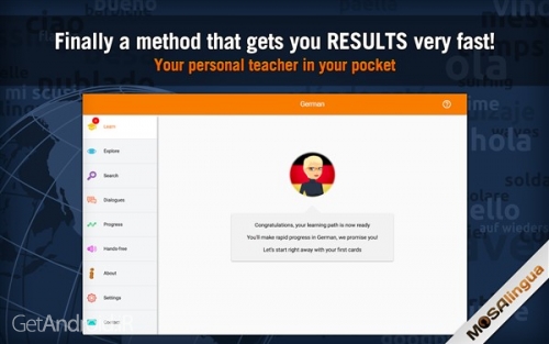 دانلود اپلیکیشن آموزش زبان آلمانی Learn German with MosaLingua اندروید