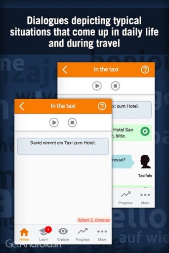 دانلود اپلیکیشن آموزش زبان آلمانی Learn German with MosaLingua اندروید