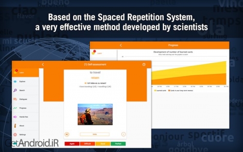 دانلود اپلیکیشن آموزش زبان آلمانی Learn German with MosaLingua اندروید