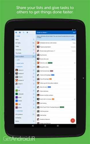 دانلود برنامه Remember The Milk اندروید