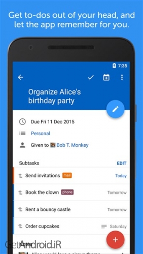 دانلود برنامه Remember The Milk اندروید