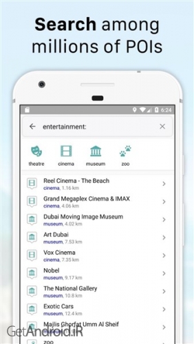دانلود برنامه Guru Maps Pro Offline Maps Navigation اندروید