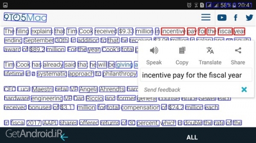 دانلود برنامه Smart Lens OCR Text Scanner QR code reader اندروید