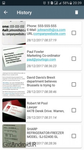 دانلود برنامه Smart Lens OCR Text Scanner QR code reader اندروید