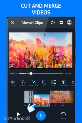 دانلود برنامه Video Editor Movavi Clips اندروید