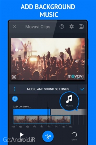 دانلود برنامه Video Editor Movavi Clips اندروید