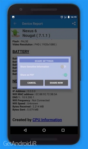 دانلود برنامه CPU Information Pro اندروید
