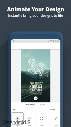 دانلود برنامه Adobe Spark Post Graphic design made easy اندروید