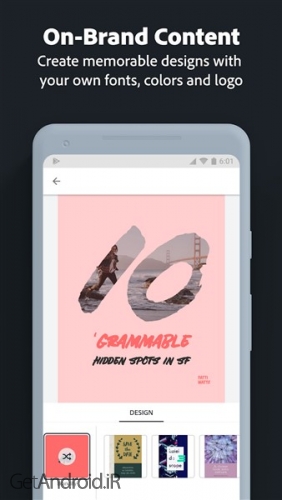 دانلود برنامه Adobe Spark Post Graphic design made easy اندروید