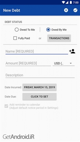 دانلود برنامه Debt Manager and Tracker Pro اندروید