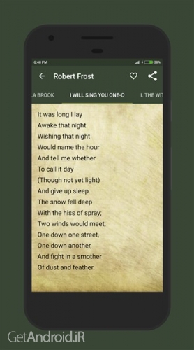 دانلود برنامه Poems Poets Poetry in English اندروید