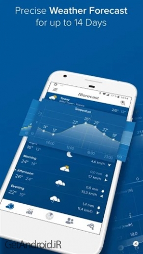 دانلود برنامه Morecast Weather اندروید