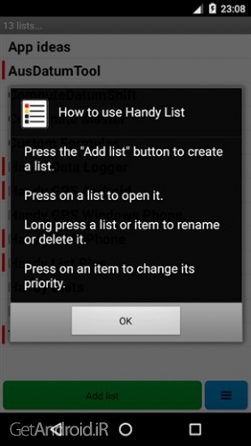 دانلود برنامه Handy List اندروید