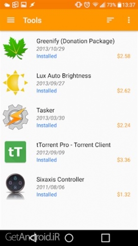دانلود برنامه Purchased Apps اندروید