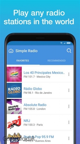دانلود برنامه Simple Radio - Free Live FM AM Radio اندروید