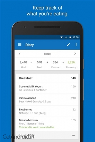 دانلود برنامه Calorie Counter اندروید