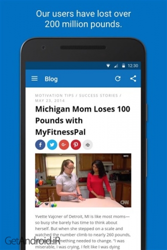دانلود برنامه Calorie Counter اندروید
