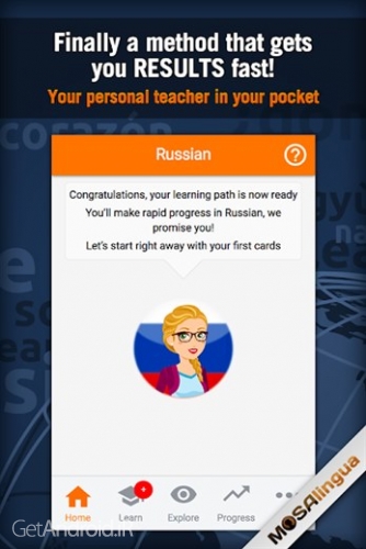 دانلود برنامه Speak Russian with MosaLingua اندروید