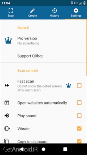 دانلود برنامه QRbot QR code reader اندروید