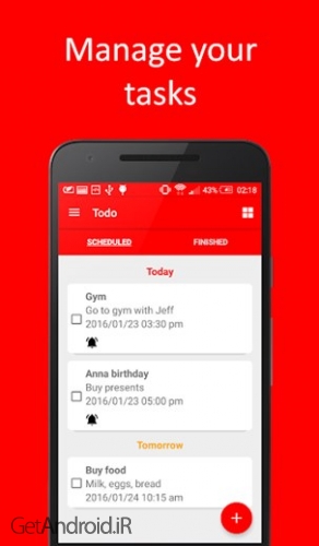 دانلود برنامه Todo Reminder Pro Widget اندروید