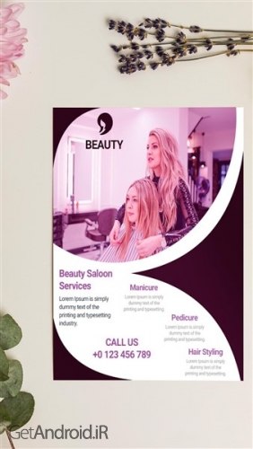 دانلود برنامه Flyers Posters Adverts Graphic Design Templates اندروید