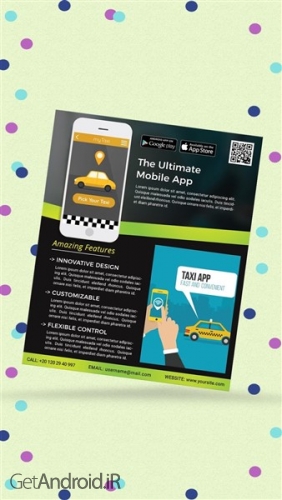 دانلود برنامه Flyers Posters Adverts Graphic Design Templates اندروید