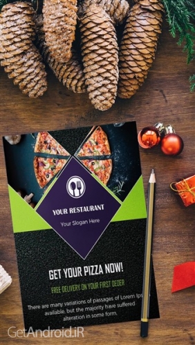 دانلود برنامه Flyers Posters Adverts Graphic Design Templates اندروید