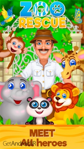 دانلود بازی Zoo Rescue Match 3 and Animals‏ اندروید