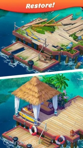 دانلود بازی Tropical Forest Match 3 Story اندروید