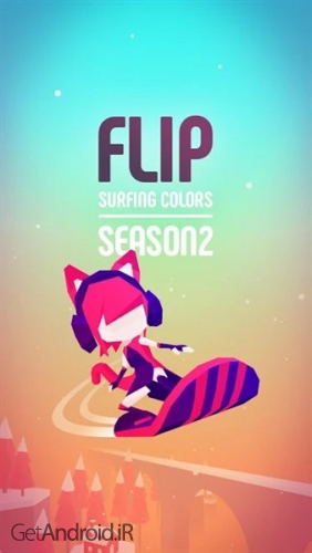 دانلود بازی Flip Surfing Colors اندروید