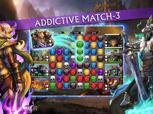 دانلود بازی Gems of War  Match 3 RPG اندروید