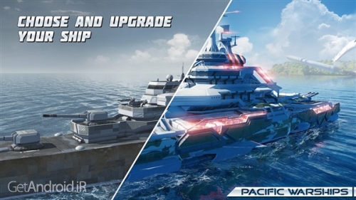 دانلود بازی Pacific Warships Online Wargame PvP Naval Shooter اندروید