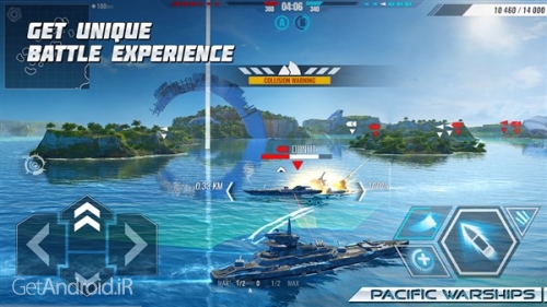 دانلود بازی Pacific Warships Online Wargame PvP Naval Shooter اندروید