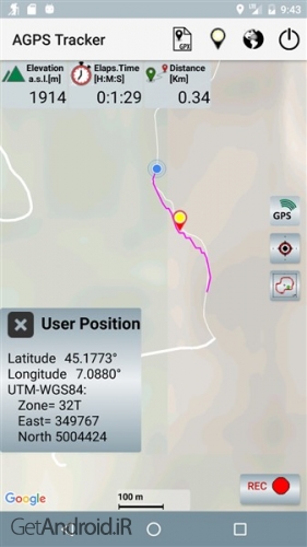 دانلود نرم افزار A-GPS Tracker اندروید
