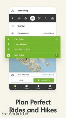 دانلود برنامه Komoot اندروید