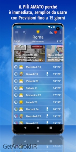 دانلود برنامه the Weather برای اندروید