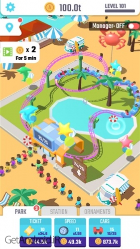 دانلود بازی Idle Roller Coaster اندروید